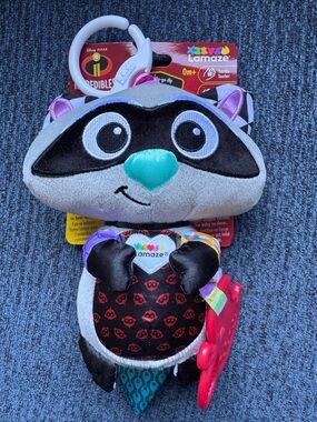 Lamaze Incredibles 2 Raccoon Plush Toy Brand New With Tags ✨Rare✨